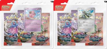 Pokémon Karmesin und Purpur 05 - Gewalten der Zeit - 3-Pack-Blister Mopex DE