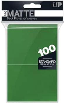 Ultra Pro Matte Kartenhüllen grün - Standard Größe (100 Stk.)