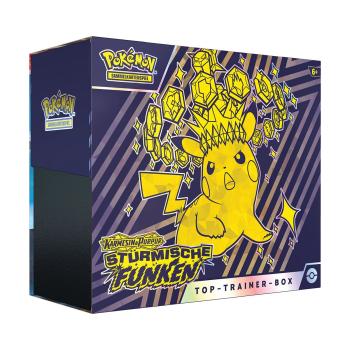Pokémon Karmesin und Purpur 08 - Stürmische Funken - Top-Trainer-Box DE