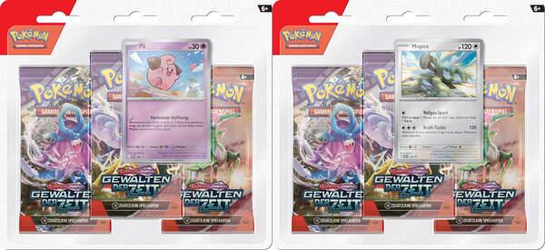 Pokémon Karmesin und Purpur 05 - Gewalten der Zeit - 3-Pack-Blister Pii DE