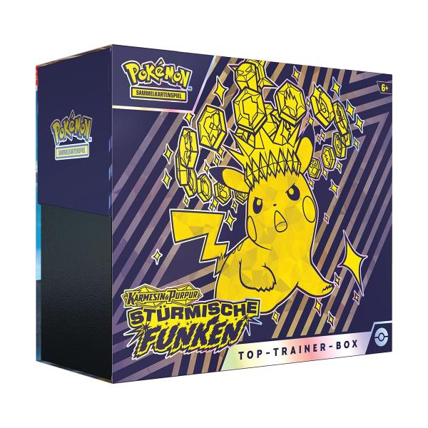 Pokémon Karmesin und Purpur 08 - Stürmische Funken - Top-Trainer-Box DE